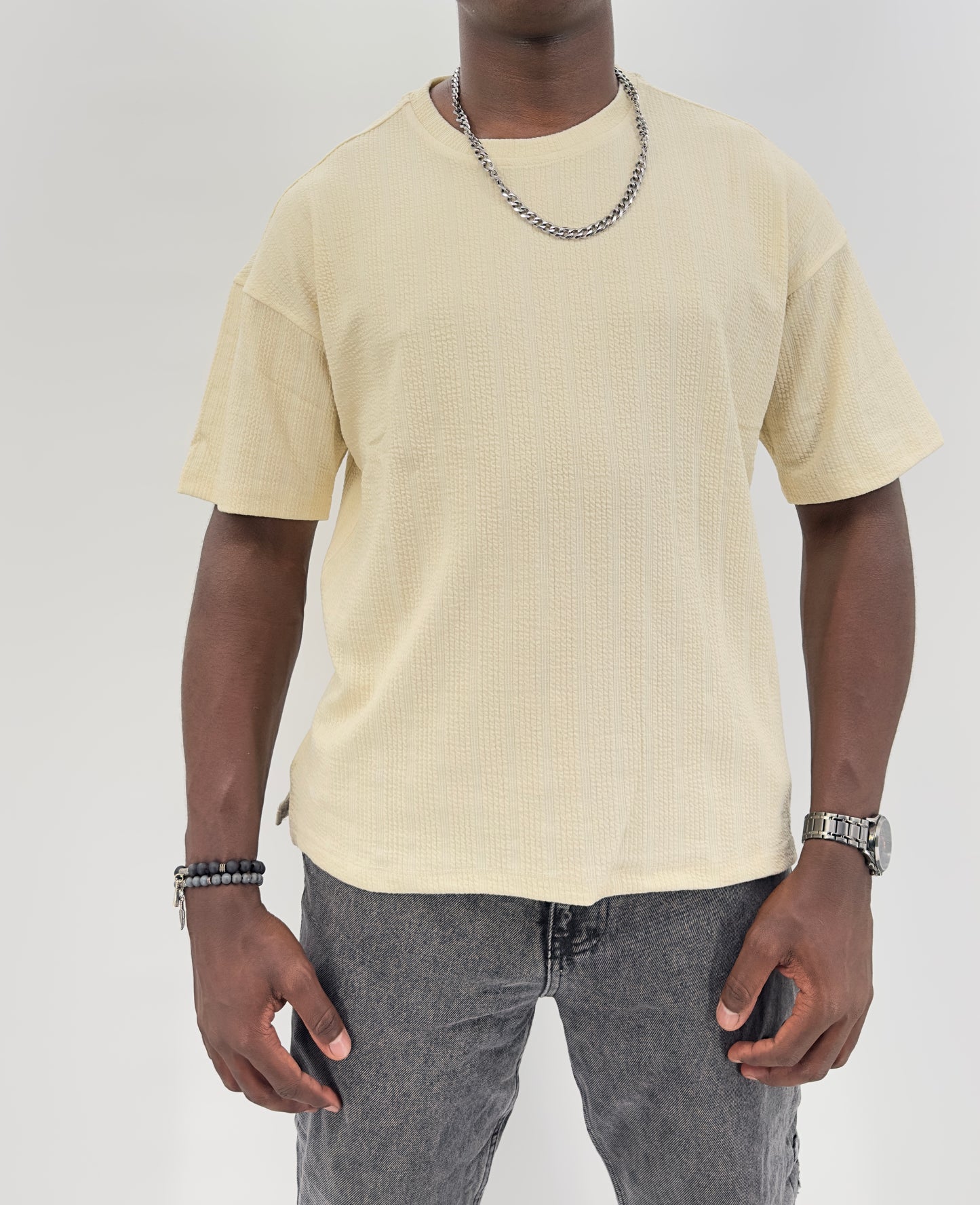 Textured T-shirt